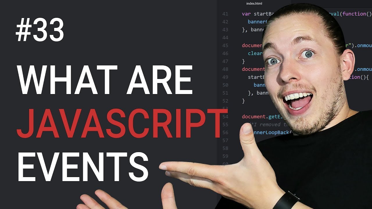 usemmtuts's tweet card. 33: What Are JavaScript Events | JavaScript Events | JavaScript...