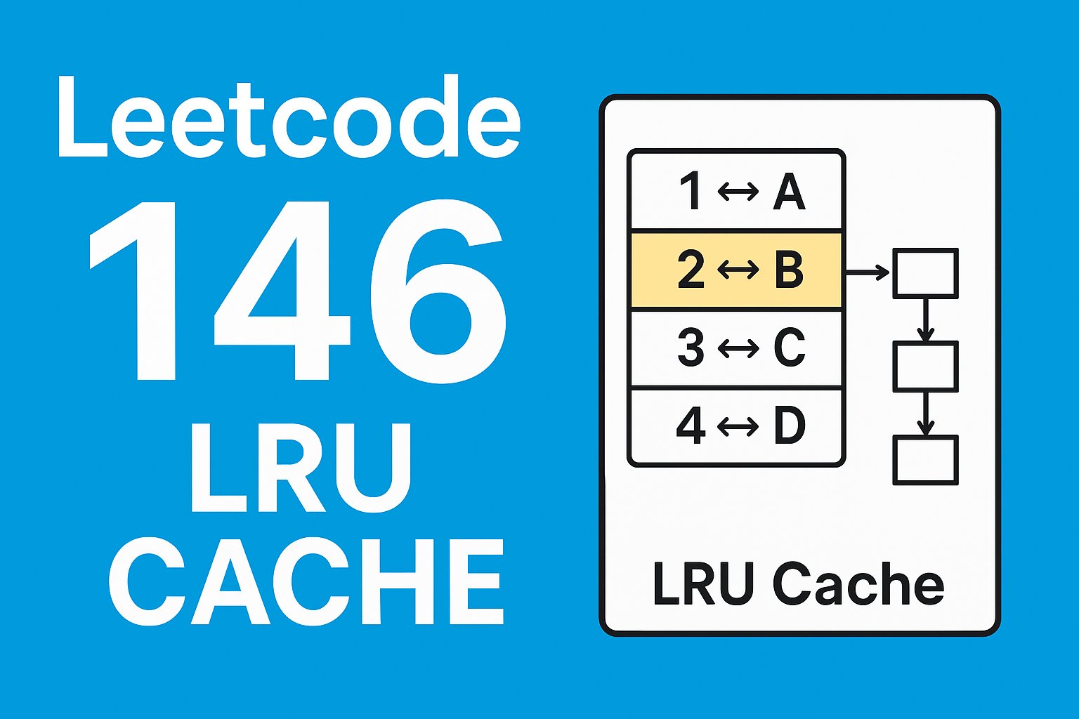davthecoder's tweet card. Blog post about How to solve Leetcode problem #146, "LRU Cache", understanding the problem step-by-step, the Big-O, and using the Kotlin programming language.