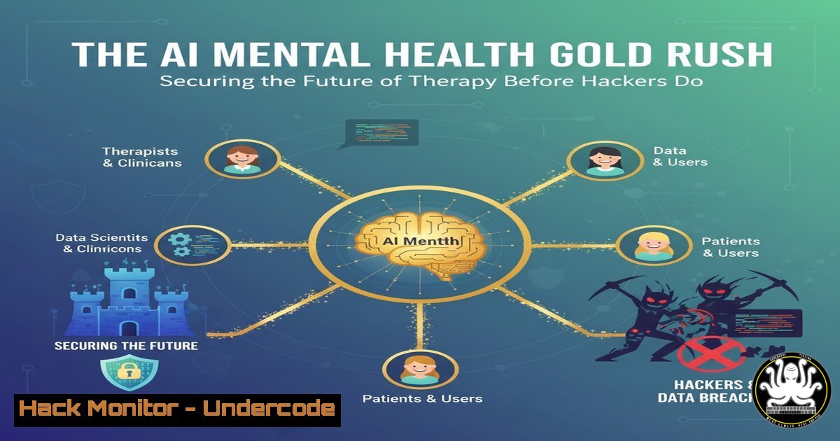 UndercodeUpdate's tweet card. The AI Mental Health Gold Rush: Securing the Future of Therapy Before Hackers Do - "Undercode Testing": Monitor hackers like a pro. Get real-time updates,