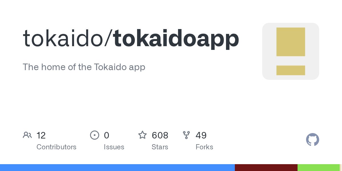 andras_io's tweet card. The home of the Tokaido app. Contribute to tokaido/tokaidoapp development by creating an account on GitHub.