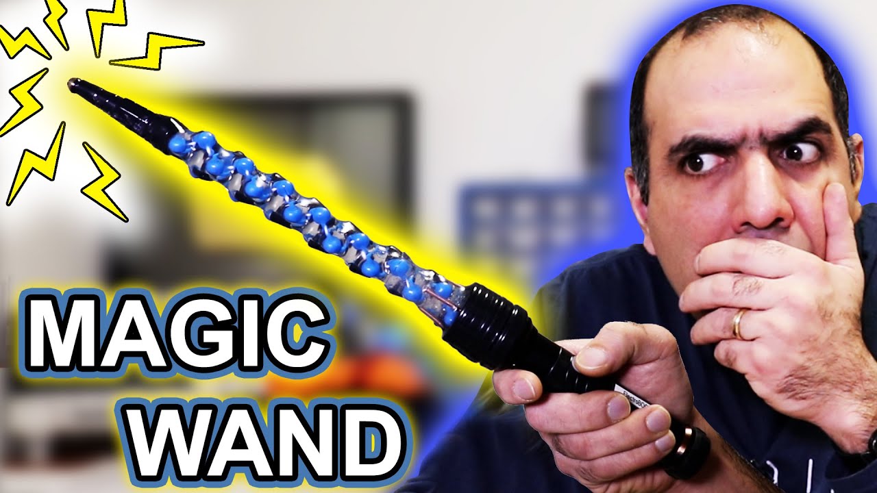 ElectroBOOMGuy's tweet card. Building an Electric Magic Wand to Celebrate 4 MILLION SUBS
