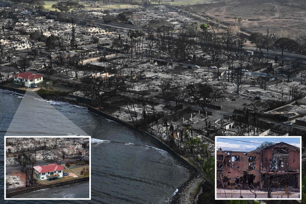 JavaChatPodcast's tweet card. Aerial footage of the remains of the resort city of Lahaina shows how one house along the ocean miraculously survived the Maui wildfires.