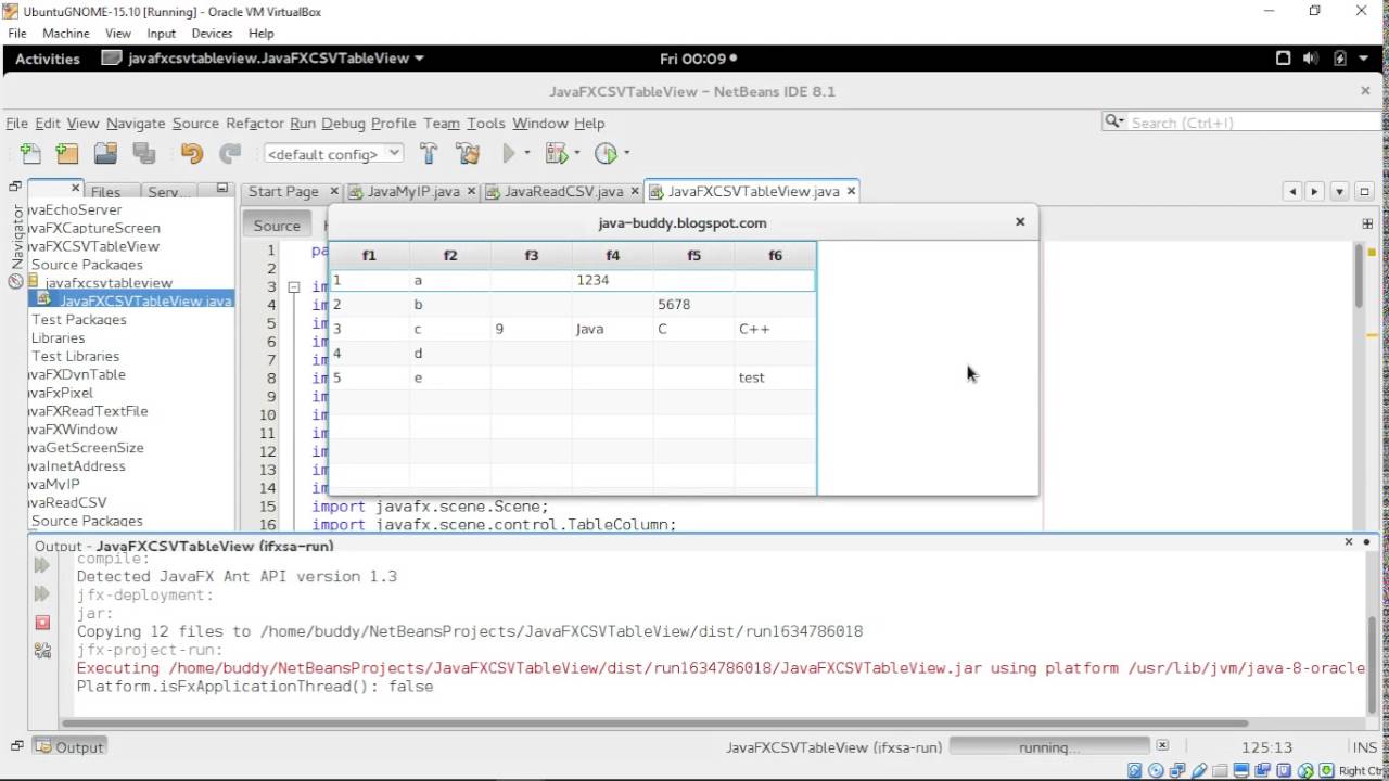 Java_Buddy's tweet card. Read csv, run in background thread and update JavaFX TableView...