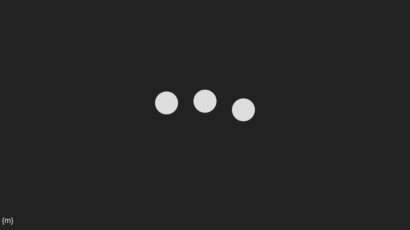easierbycode's tweet card. What happens if a dot is jealous of the others in a 3 dots loading animation ?...