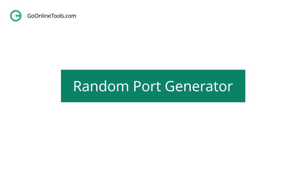 phuctm97's tweet card. Random Port Generator is a free online tool that generates random port instantly. Generate multiple port at a single time.