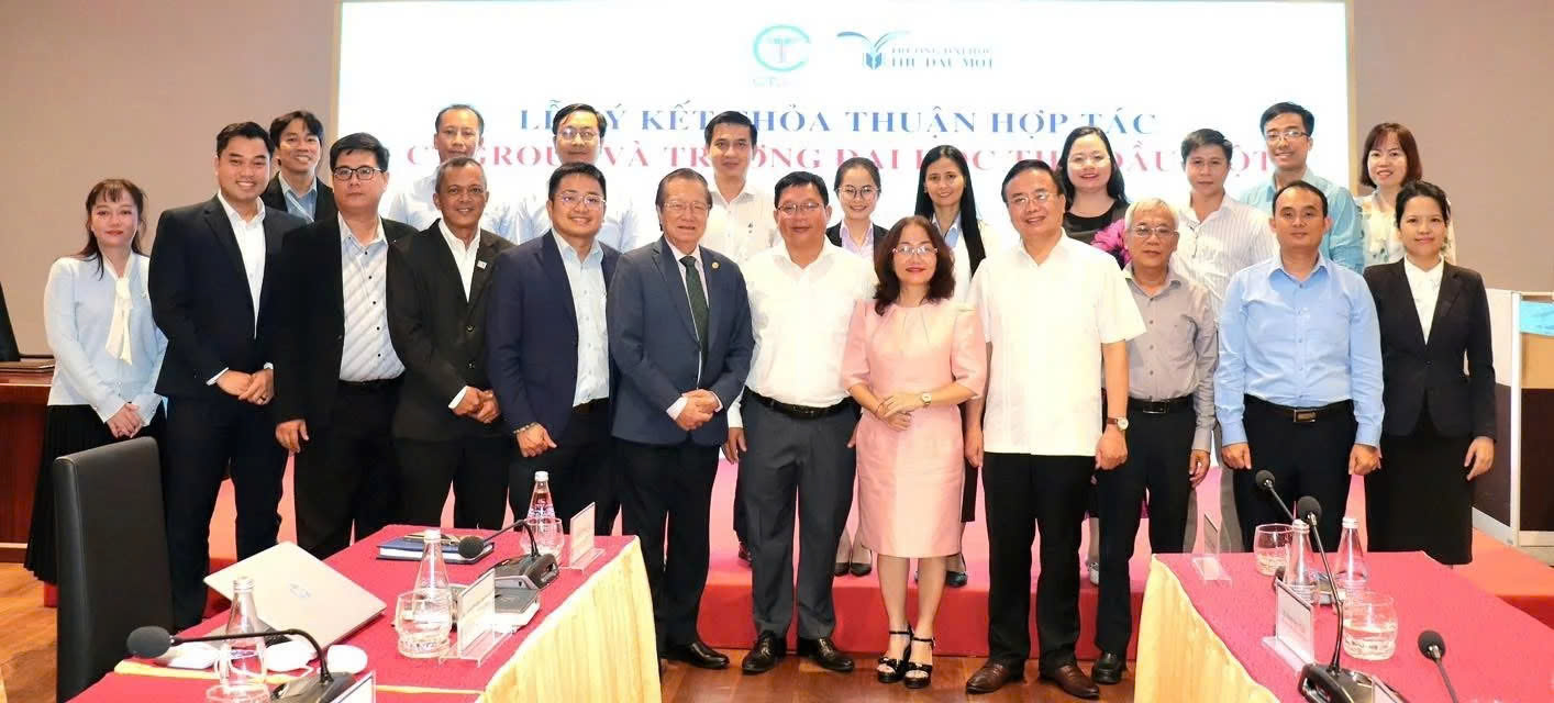 CTModulex1's tweet card. On October 16, 2025, CT Group and Thu Dau Mot University (TDMU) officially signed a strategic Memorandum of Understanding (MOU) to cooperate