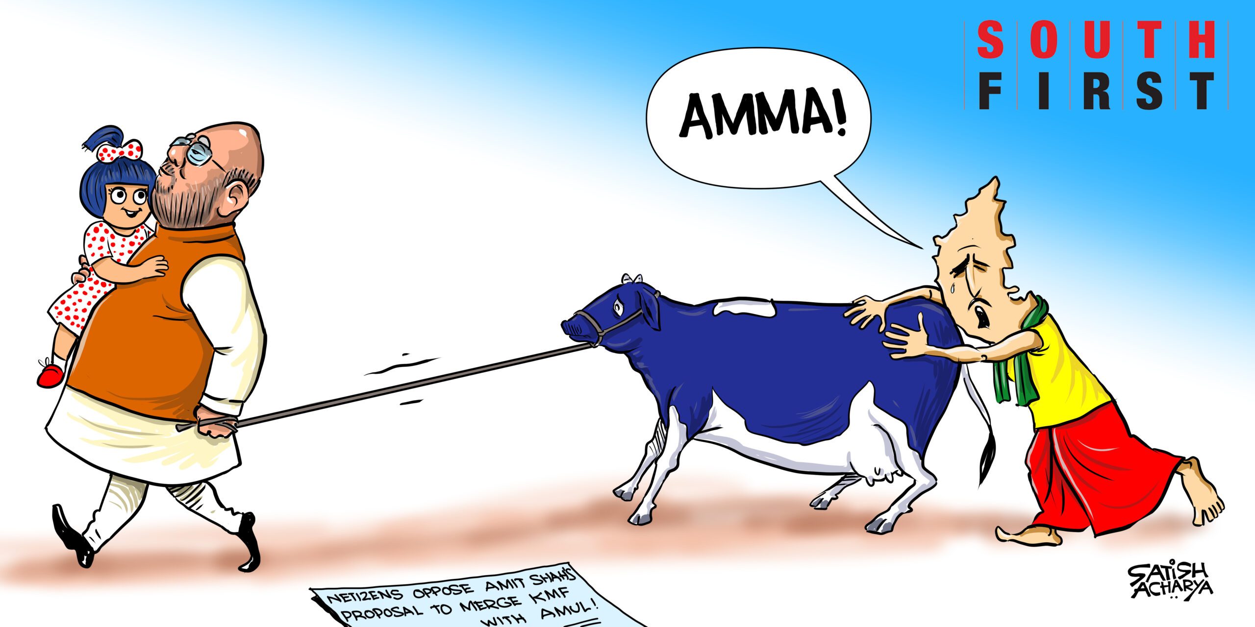 satishacharya's tweet card. Who moved my milk?