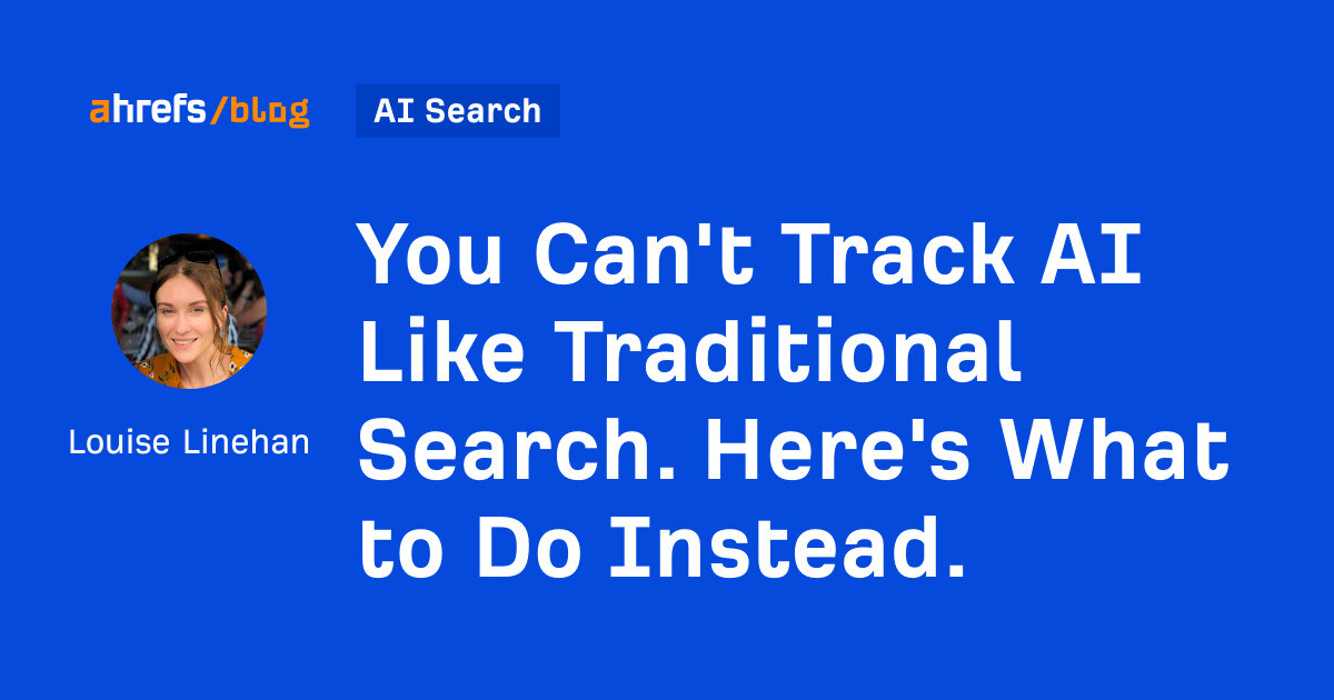 sitebulb's tweet card. Traditional search tracking doesn’t work in AI. Here’s what to do instead: 6 rules for monitoring your brand in AI search.