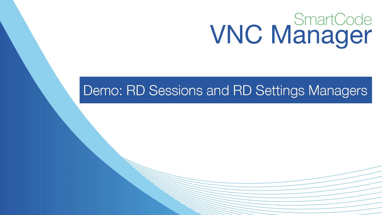 scode_solutions's tweet card. RD Session Host Sessions and Settings Managers - SmartCode VNC Manager