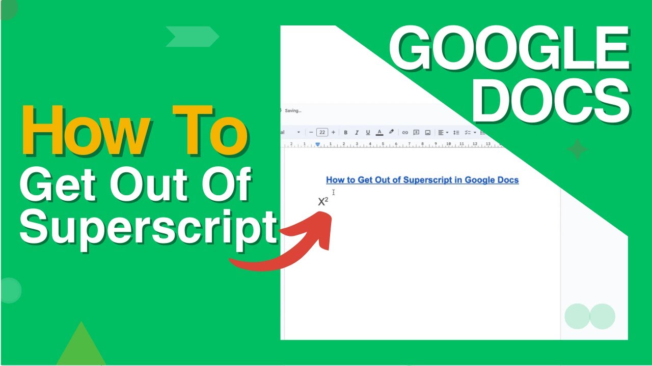 TutsNest's tweet card. How To Get Out Of Superscript In Google Docs