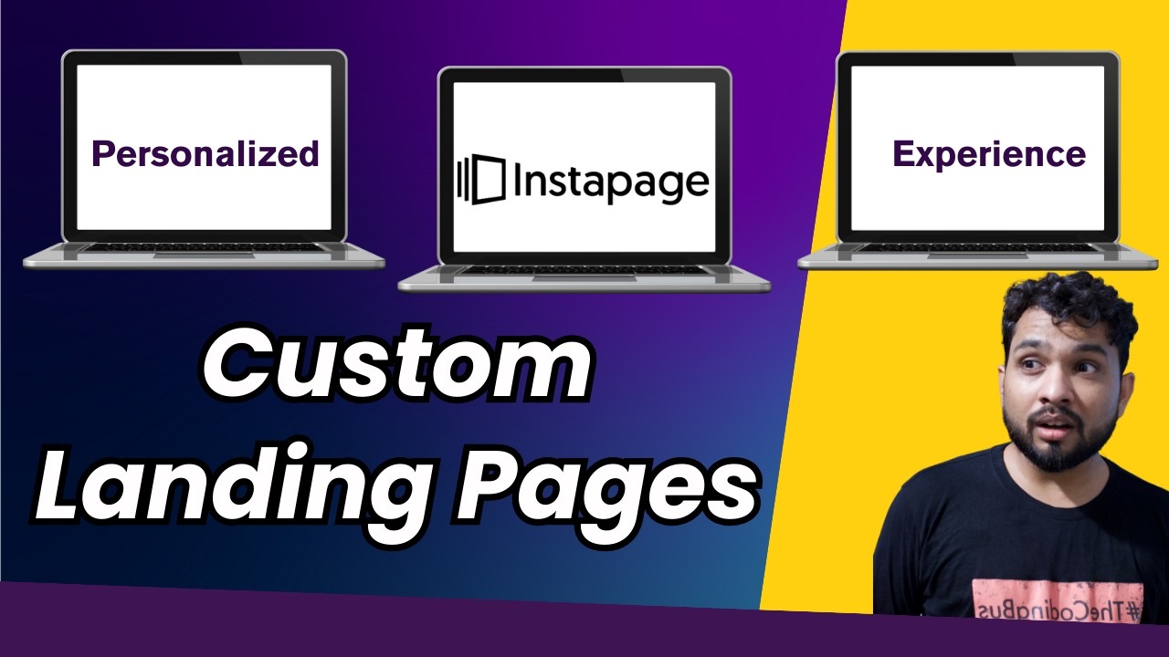 the_coding_bus's tweet card. Boost Engagement with Personalization in Instapage. Full Tutorial.