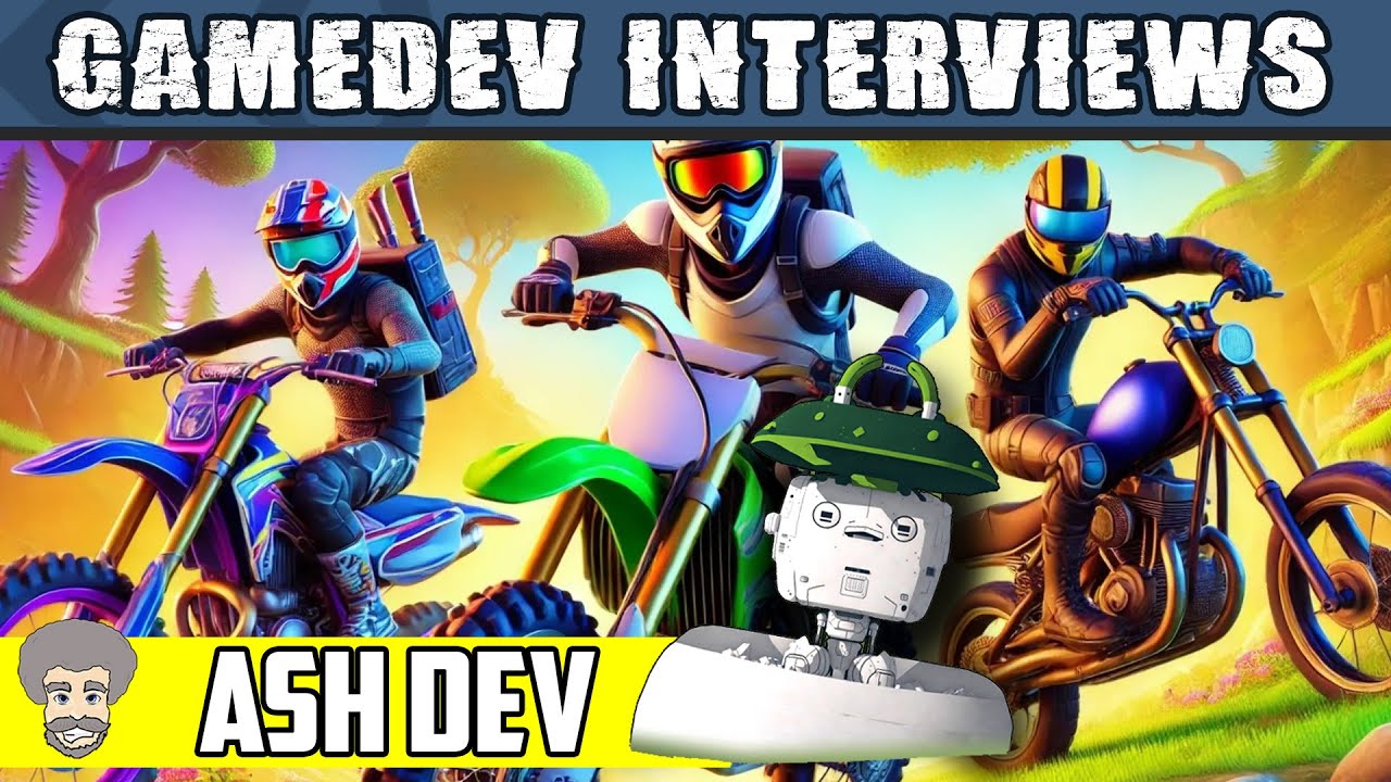 theMessyCoder's tweet card. Game Dev Interviews - Ash Dev Games - Unity Vehicle AI & Physics
