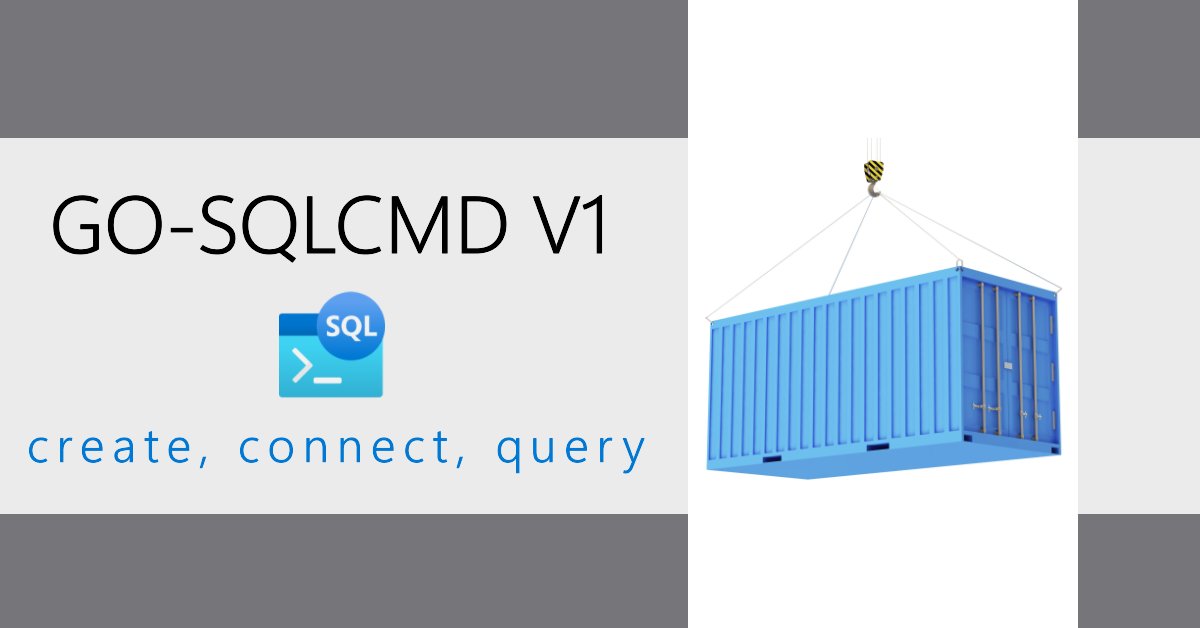 bobwardms's tweet card. If you’re reading this, you’ve probably used sqlcmd to connect to a SQL Server or Azure SQL Database and query it. Chances are you’ve also used a modern CLI...