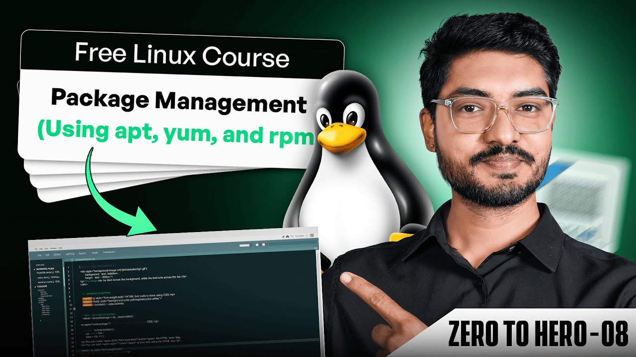staragile12's tweet card. Linux OS: Package Management & Installation Secrets (EP 08)