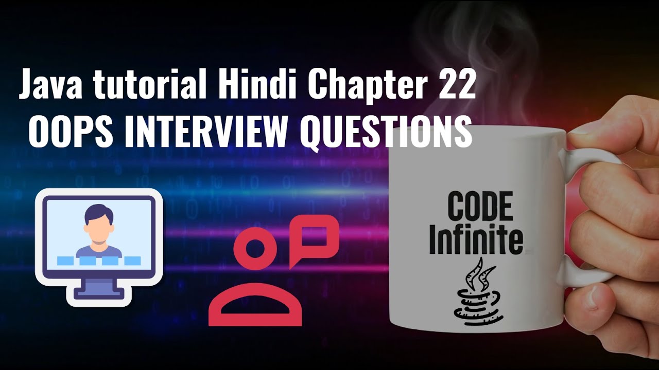 42linesofcode's tweet card. Java tutorial Hindi Chapter 22 - OOPS Interview Questions