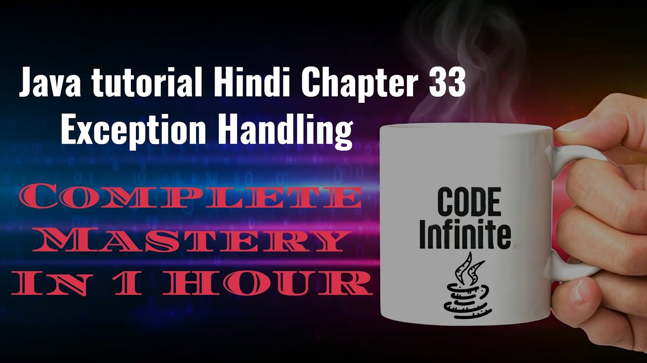 42linesofcode's tweet card. Java tutorial Hindi Chapter 33 - Exception Handling Mastery