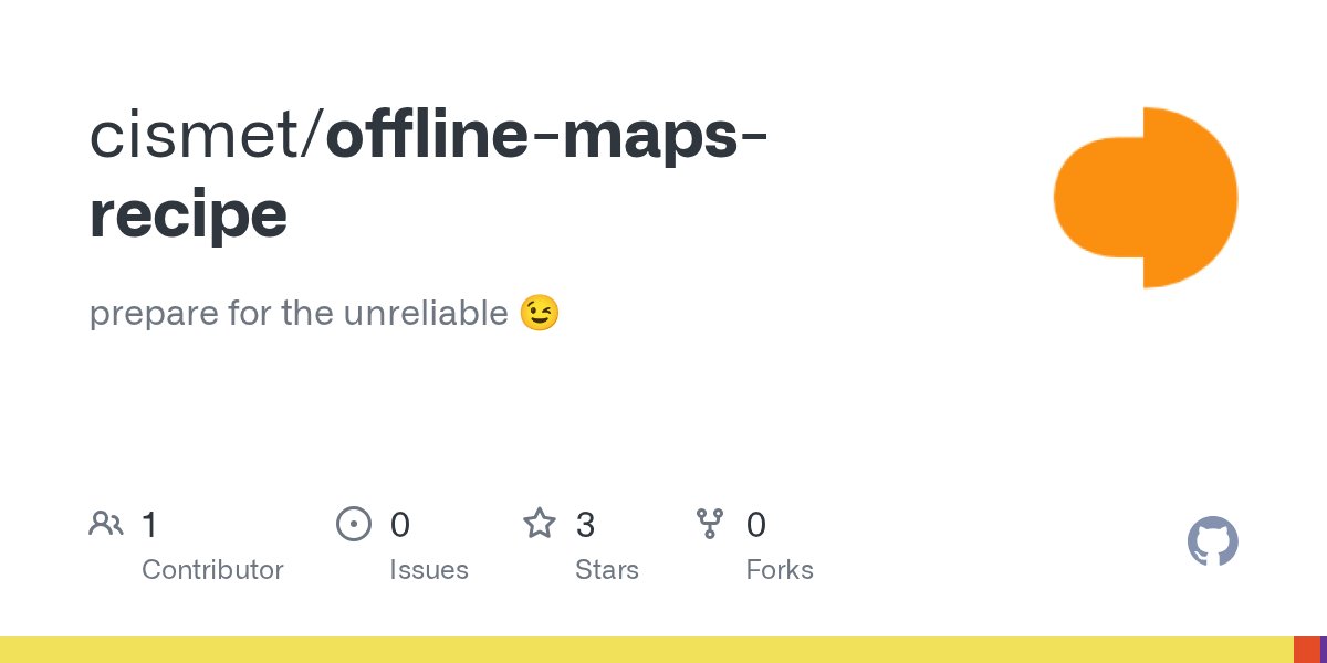 cismetGmbH's tweet card. prepare for the unreliable 😉. Contribute to cismet/offline-maps-recipe development by creating an account on GitHub.