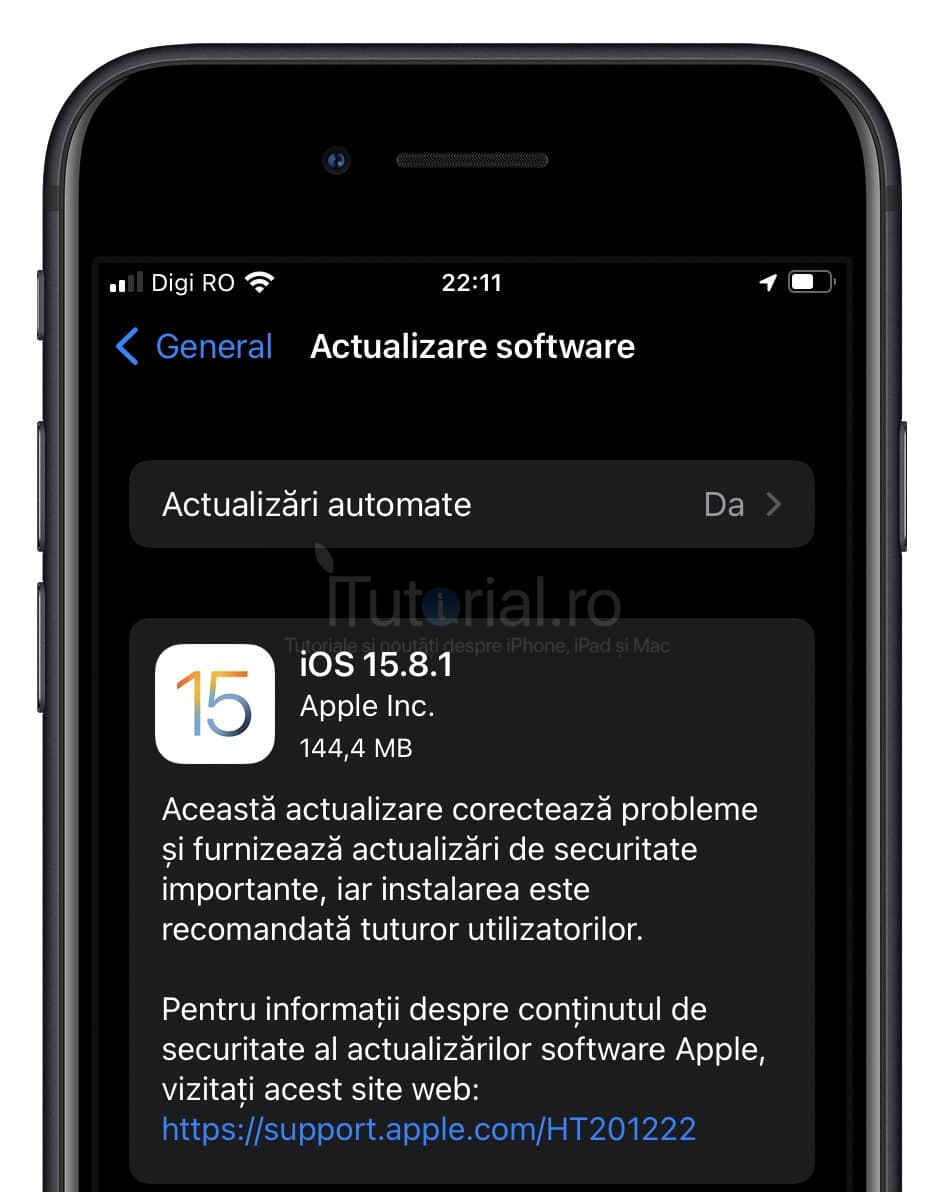 iTutorialro's tweet card. iOS 15.8.1, iPadOS 15.8.1, iOS 16.7.5 și iPadOS 16.7.5 au fost lansate luni seară de către Apple și sunt disponibile, așadar, pentru