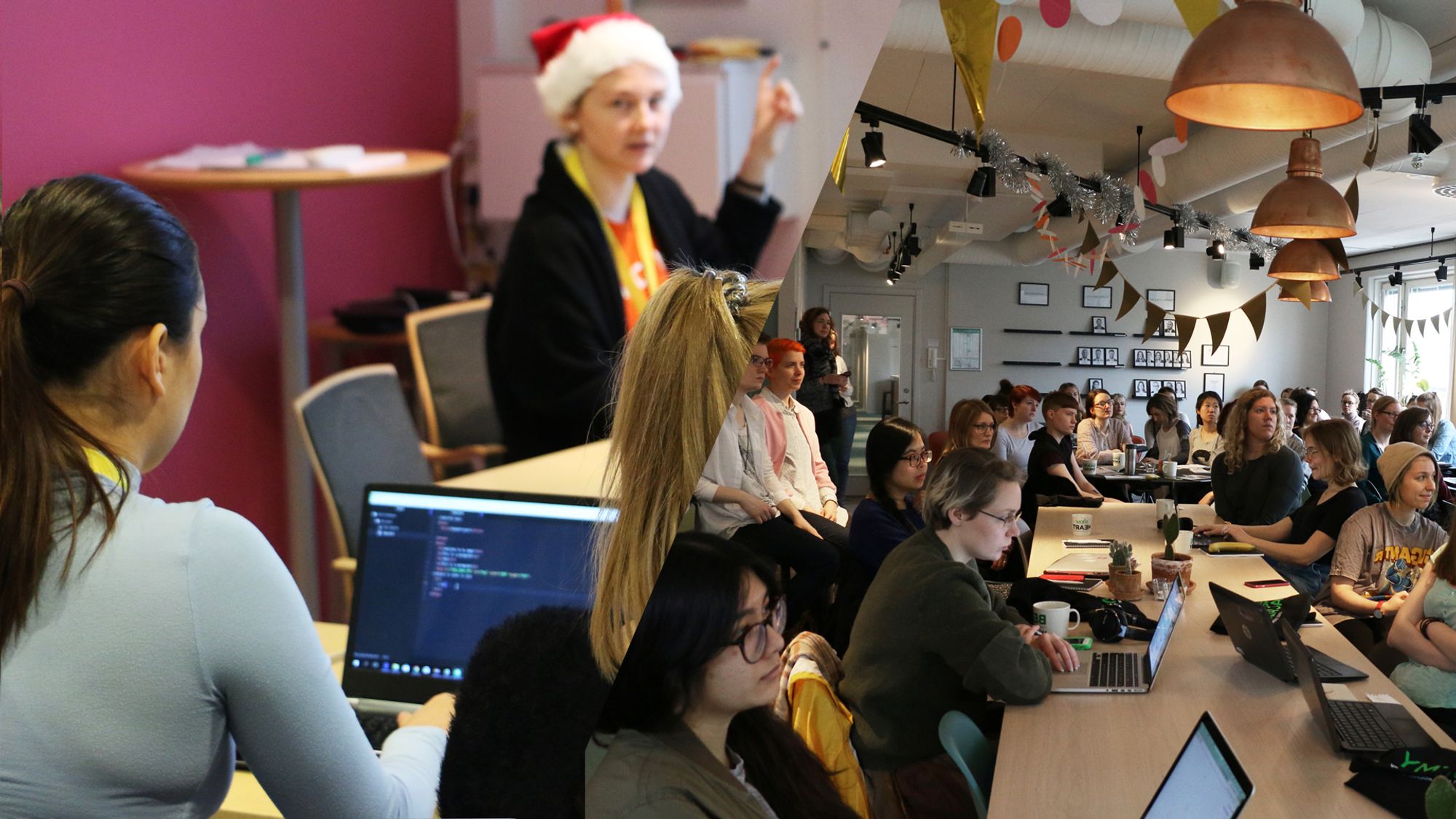PinkProgramming's tweet card. Pink Programming Sunday is our popular coding events where women, transgender and non-binary people can meet up, code and network together!