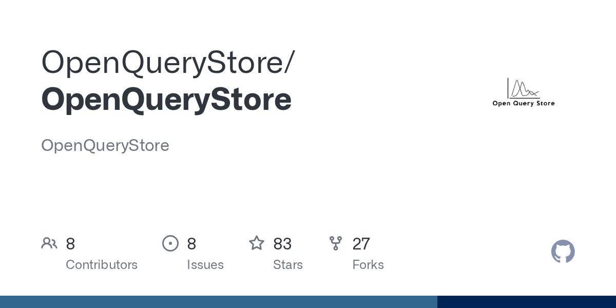 openquerystore's tweet card. OpenQueryStore. Contribute to OpenQueryStore/OpenQueryStore development by creating an account on GitHub.