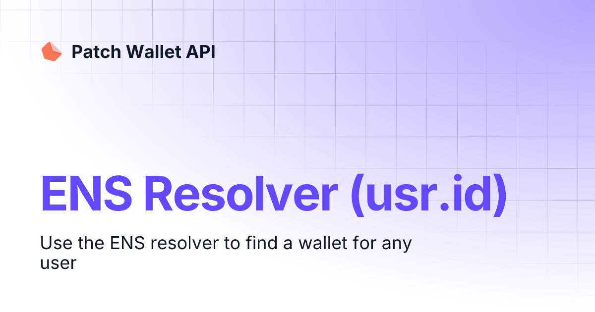 alexanderchopan's tweet card. Use the ENS resolver to find a wallet for any user