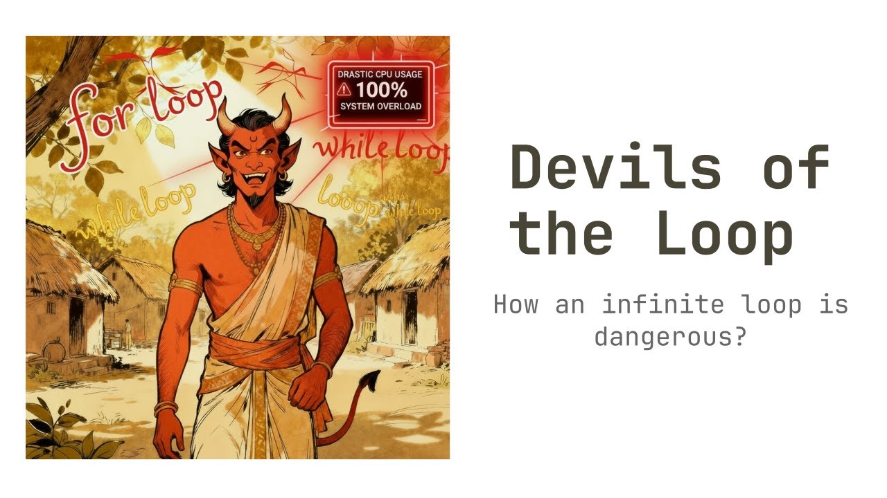piyushxcoder's tweet card. Devils of the Loops: Where Code Meets Chaos