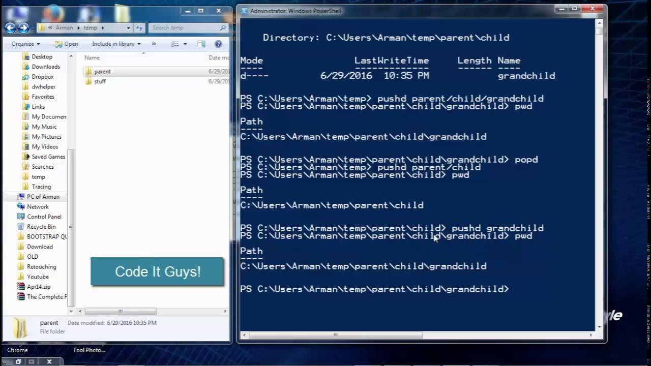 codeitguys's tweet card. Command Line Mini Course Part 3