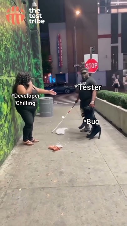 xcodestackr's tweet card. When the developer is in chill mode, but the tester is on a bug-squ...