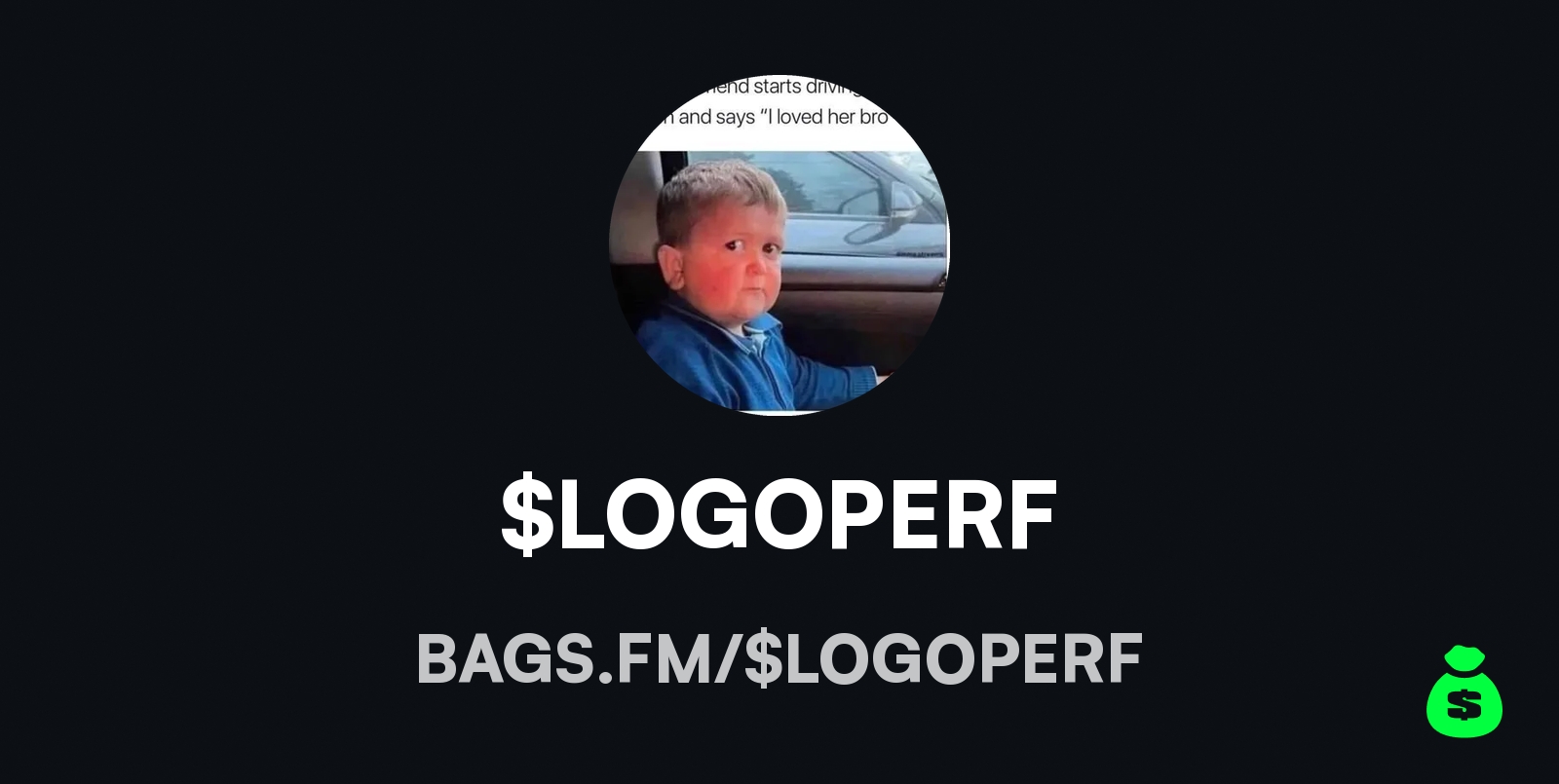 logoperf's tweet card. $logoperf is on Bags