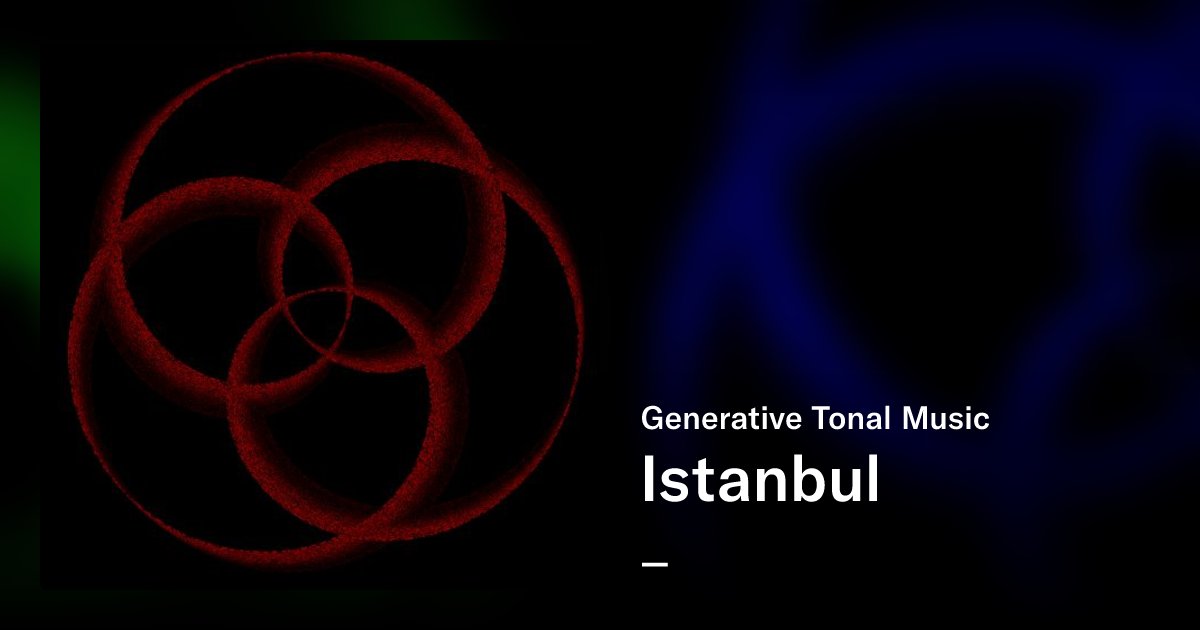 hba_music's tweet card. Generative music nfts create endless musical compositions based on tonal harmony. Each nft has a scale, a root note, a bpm, and a scale-dependent visual pattern. The randomization starts from the 2nd...