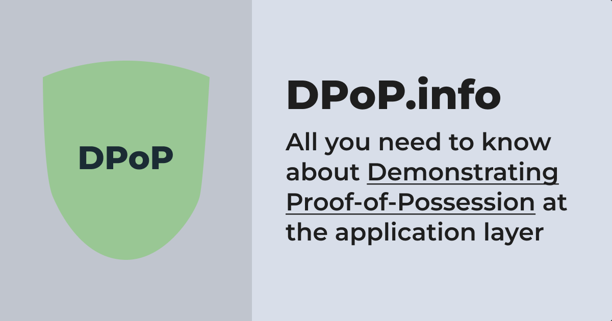 sambego's tweet card. Learn DPoP with this interactive demo. A step-by-step DPoP token binding flow, real-time - cryptographic key generation and JWT visualization.