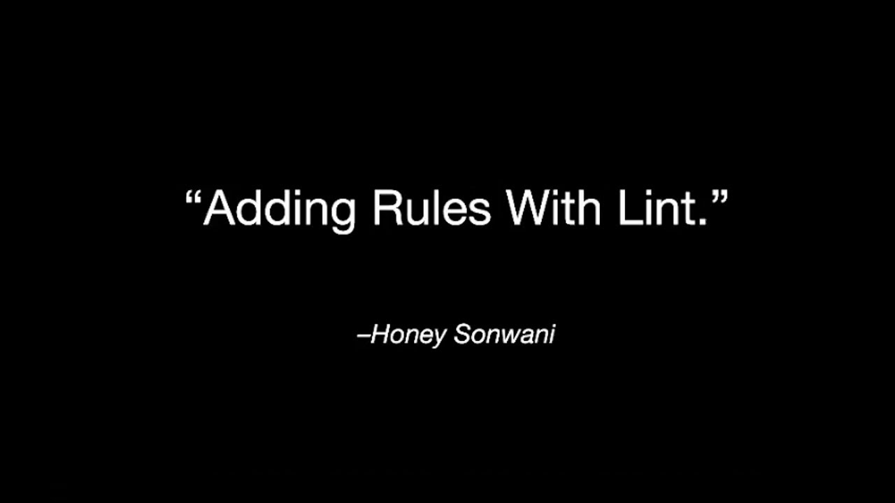 androidww_'s tweet card. Making rules with Lint with Honey Sonwani, Android Worldwide