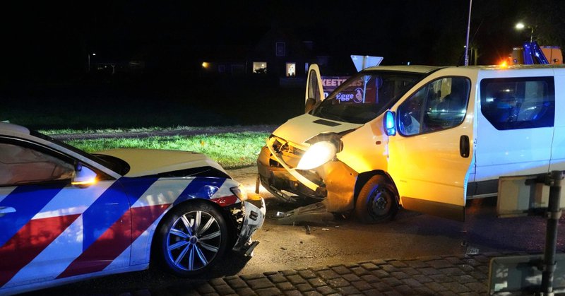 Man opgepakt na wilde achtervolging die eindigt in crash