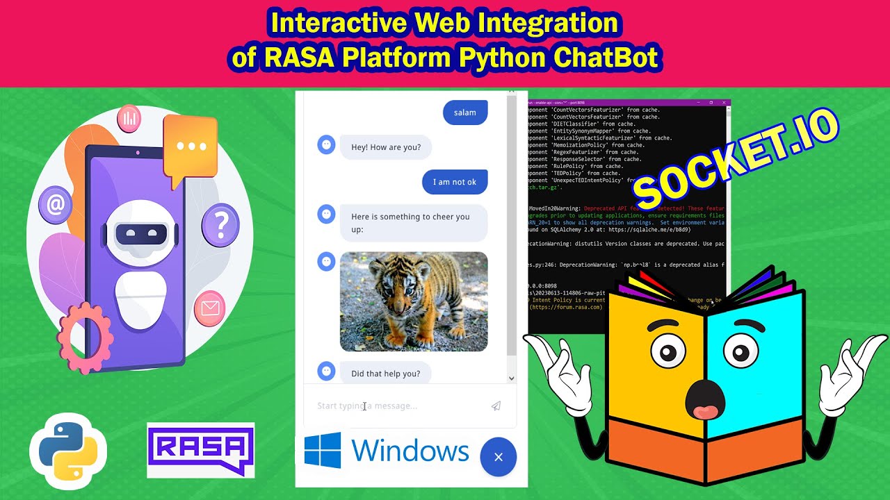 asmak's tweet card. RASA Chatbot Web Integration