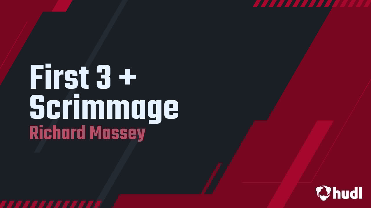 Richie_Massey07's tweet card. First 3 + Scrimmage