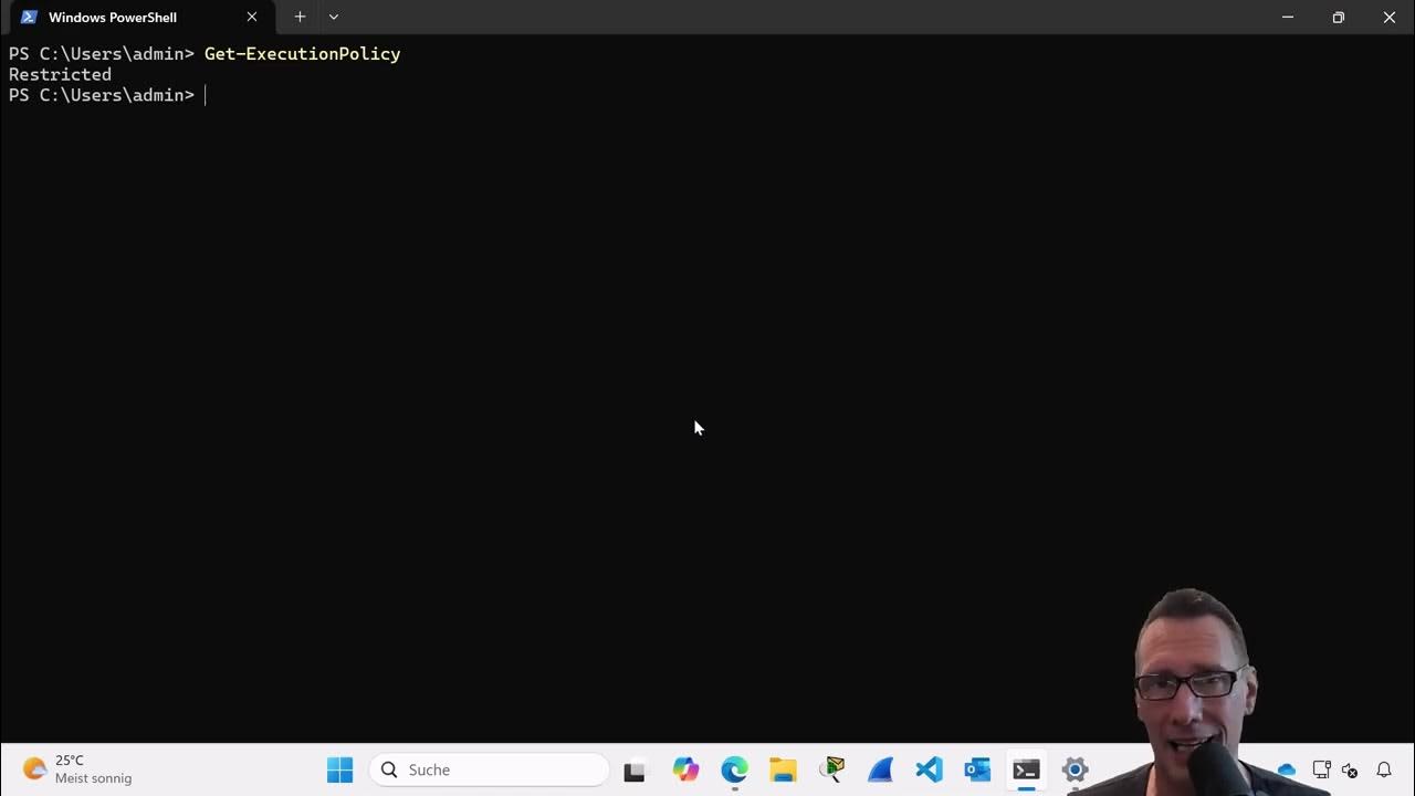 YouTuber_ir's tweet card. PowerShell: ExecutionPolicy ändern in den Entwicklereinstellungen