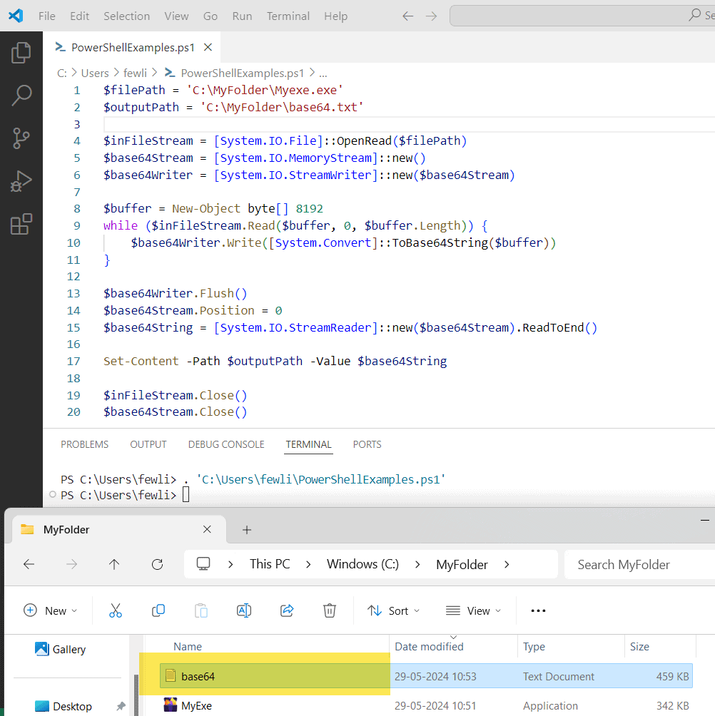 PowerShellFAQs's tweet card. This PowerShell tutorial explains how to Convert Files to Base64 in PowerShell using System.Convert Class.