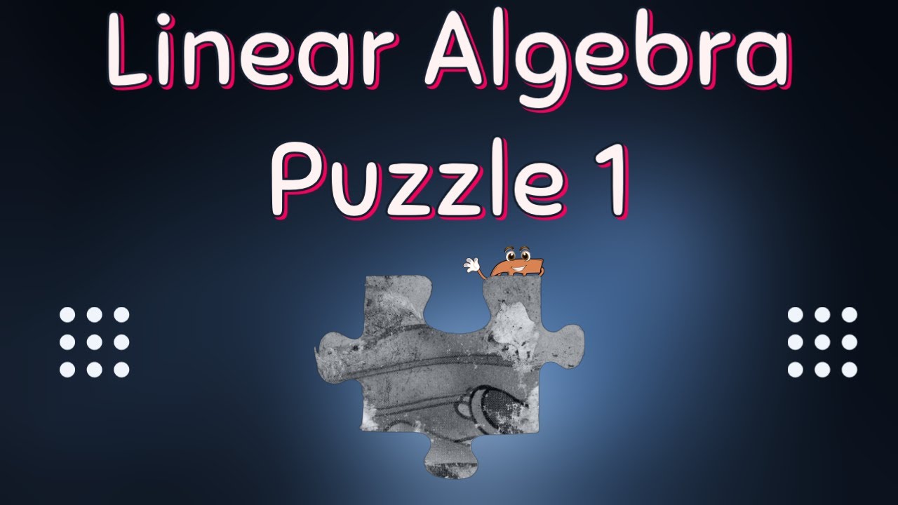 MathRoute66's tweet card. Linear Algebra Puzzle 1