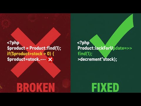 webdevmatics's tweet card. Your Laravel App is Losing Money: Race Conditions Explained
