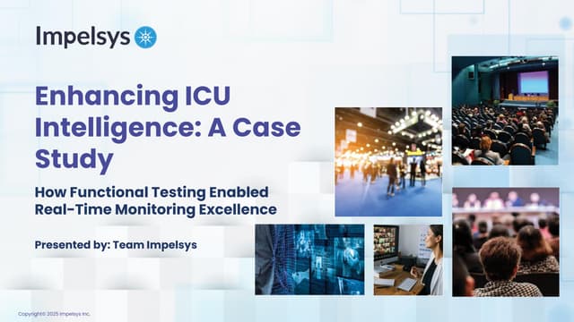 Impelsys's tweet card. Enhancing ICU Intelligence: How Our Functional Testing Enabled a...