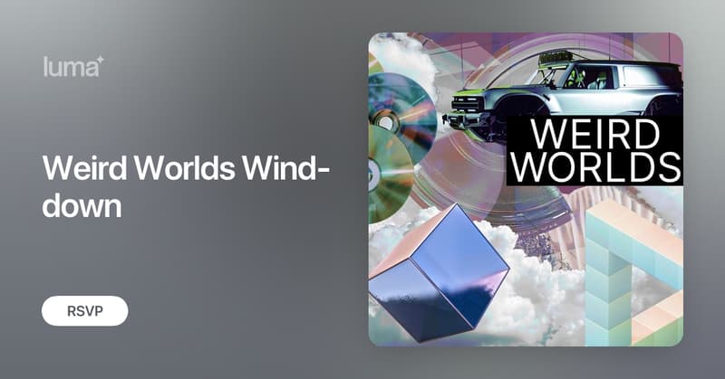 richmetson's tweet card. Welcome to Weird Worlds Wind-down! Come close out Develop with some oddities! We figure why not bring together folks who make games that are a bit different,…