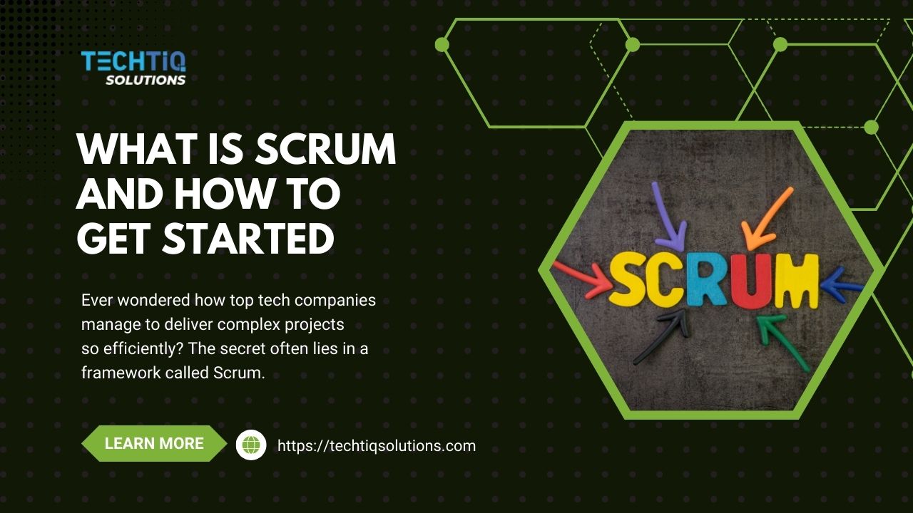 TechTIQ_'s tweet card. Scrum is an agile framework designed to help teams work together effectively on complex projects. Scrum's flexible approach makes it valuable across many industries.