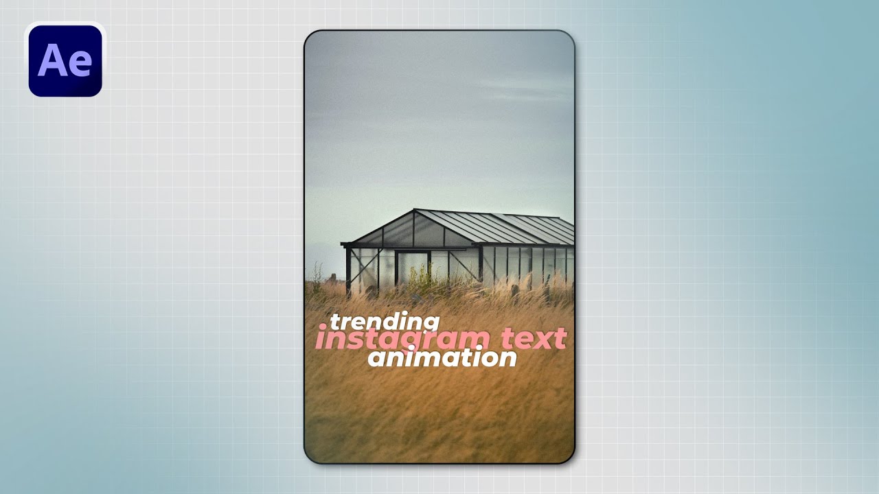 AfterFraming's tweet card. Trending Instagram Text Animation in After Effects – Part 2