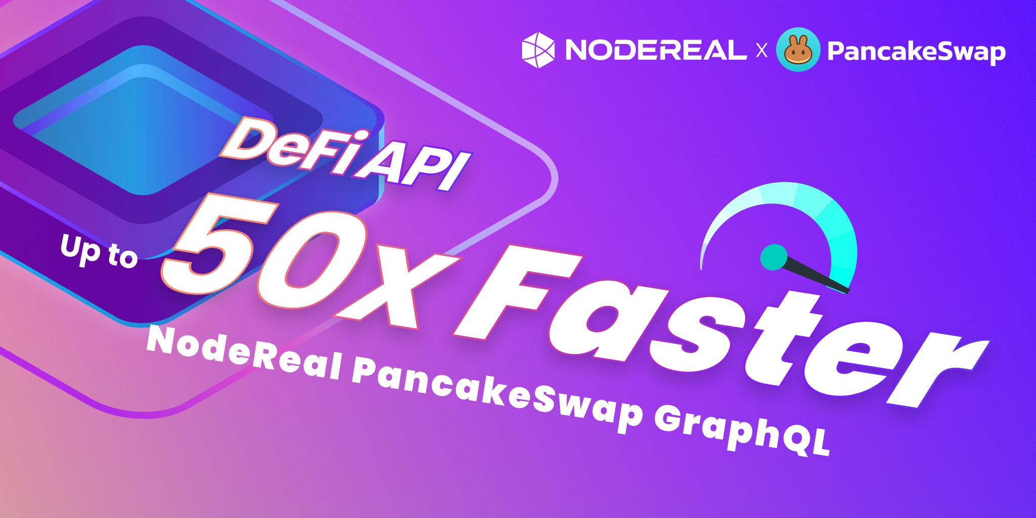 Nodereal_io's tweet card. NodeReal has collaborated with the PancakeSwap team on providing the GraphQL interface to allow developers to query the PancakeSwap information, like the daily PancakeSwap insight, pair information,...