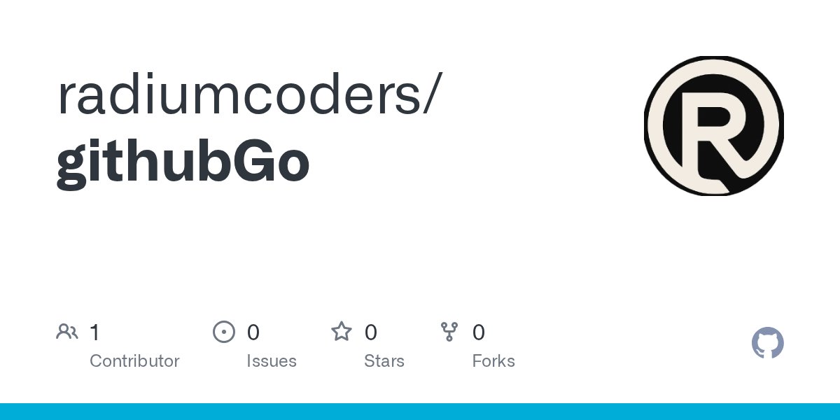radiumcoders's tweet card. Contribute to radiumcoders/githubGo development by creating an account on GitHub.