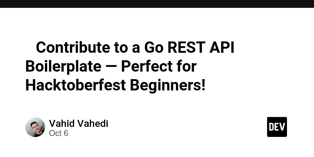 GolangTrends's tweet card. I’ve built a Go REST API boilerplate to help developers learn how to structure and build production-ready APIs quickly and cleanly. For Hacktoberfest 2025, I’ve added several beginner-friendly issu...