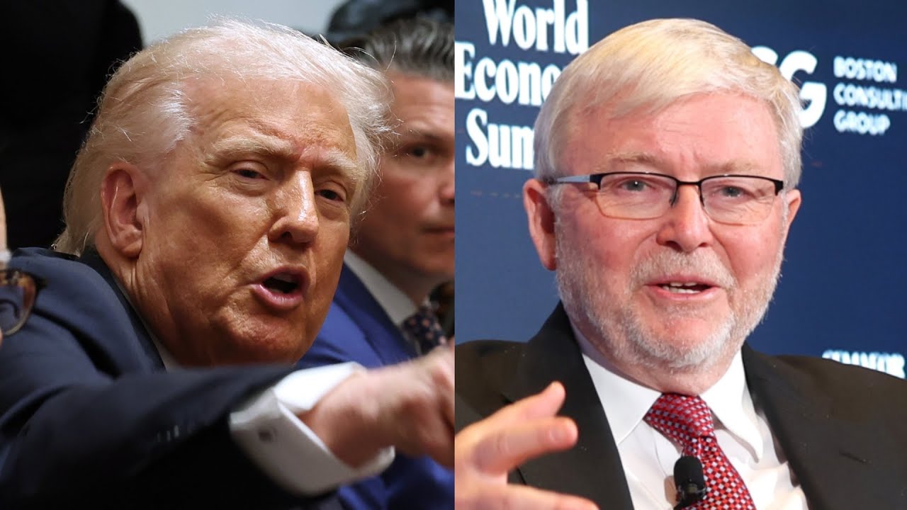 adelphi's tweet card. ‘Public execution’: Trump takes a big swing at Kevin Rudd