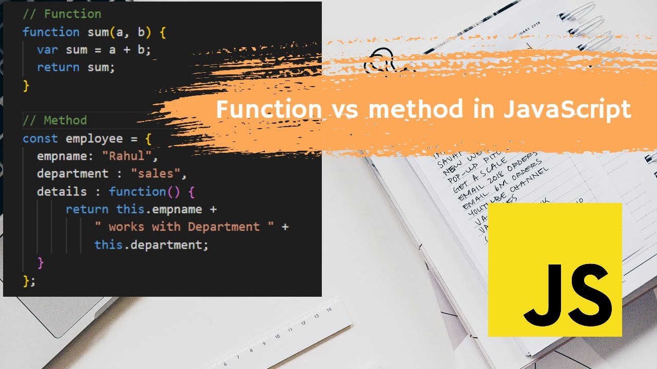 json_world's tweet card. #61 function vs methods - Basics | JavaScript Complete Guide in Hindi