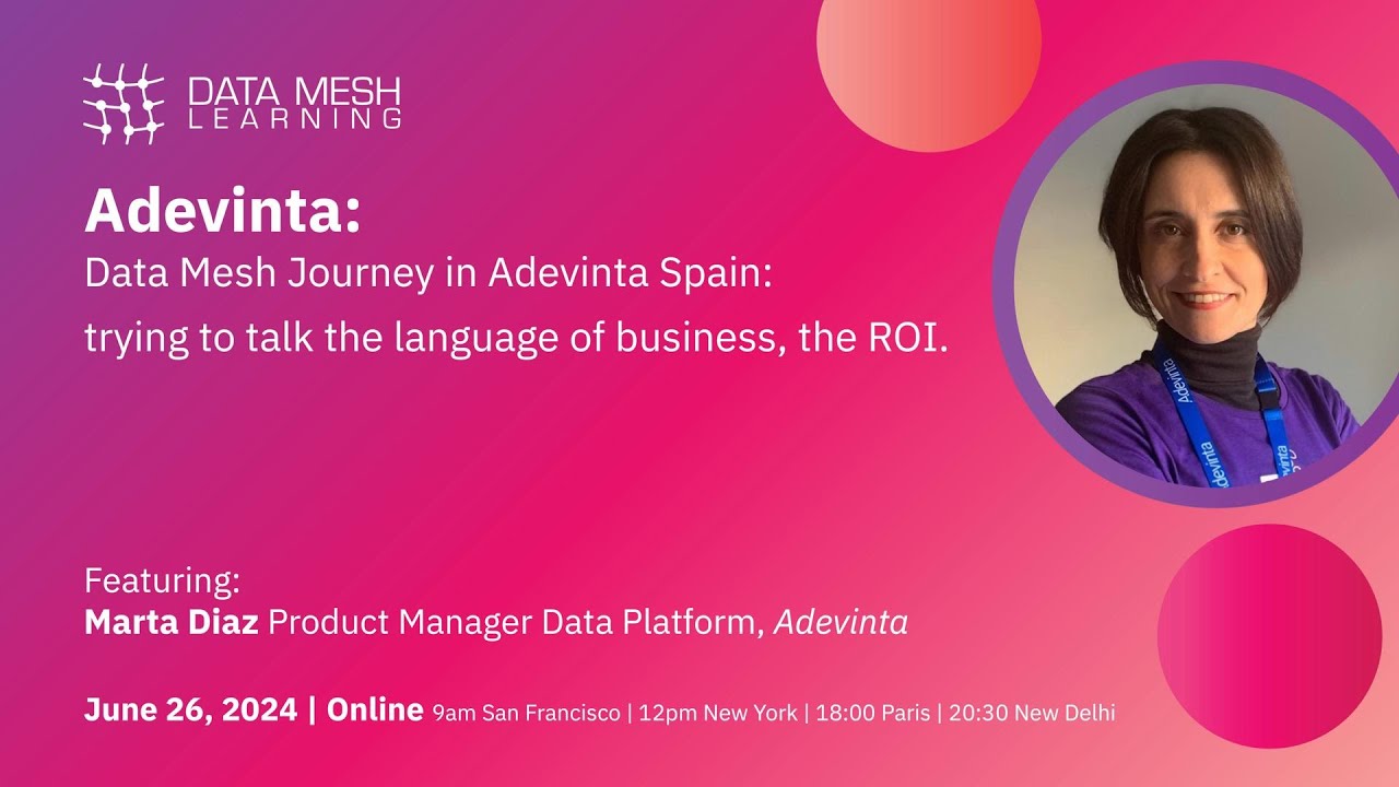 data_mesh_learn's tweet card. Adevinta: Data Mesh Journey in Adevinta Spain