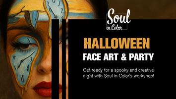 codewithkeys's tweet card. Join Soul in Colour for a spooky, creative night of face painting, games & dancing✨ recreate masterpieces from famous painters on your face.